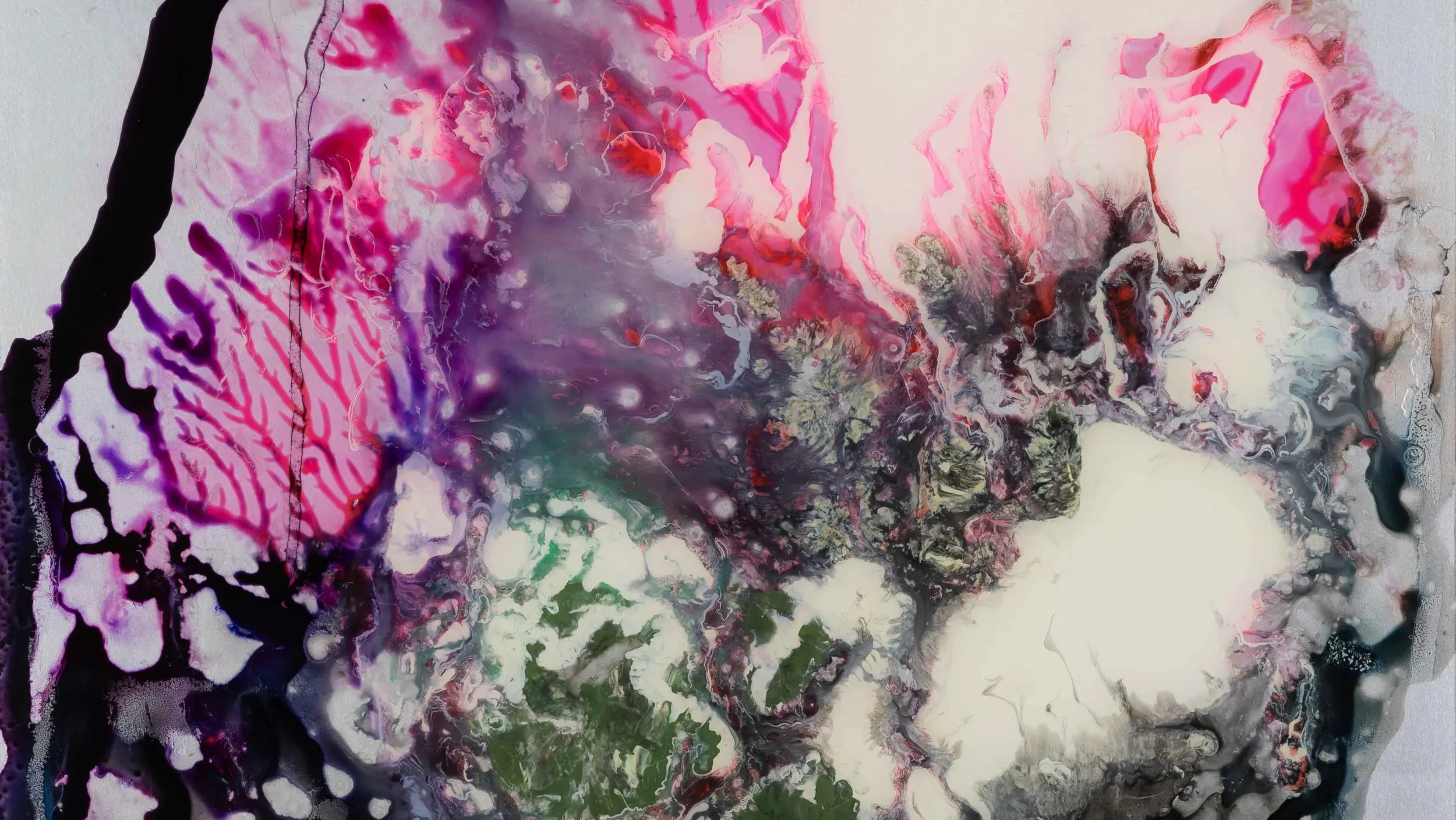 An abstract and colorful artwork by Michael Burges 
